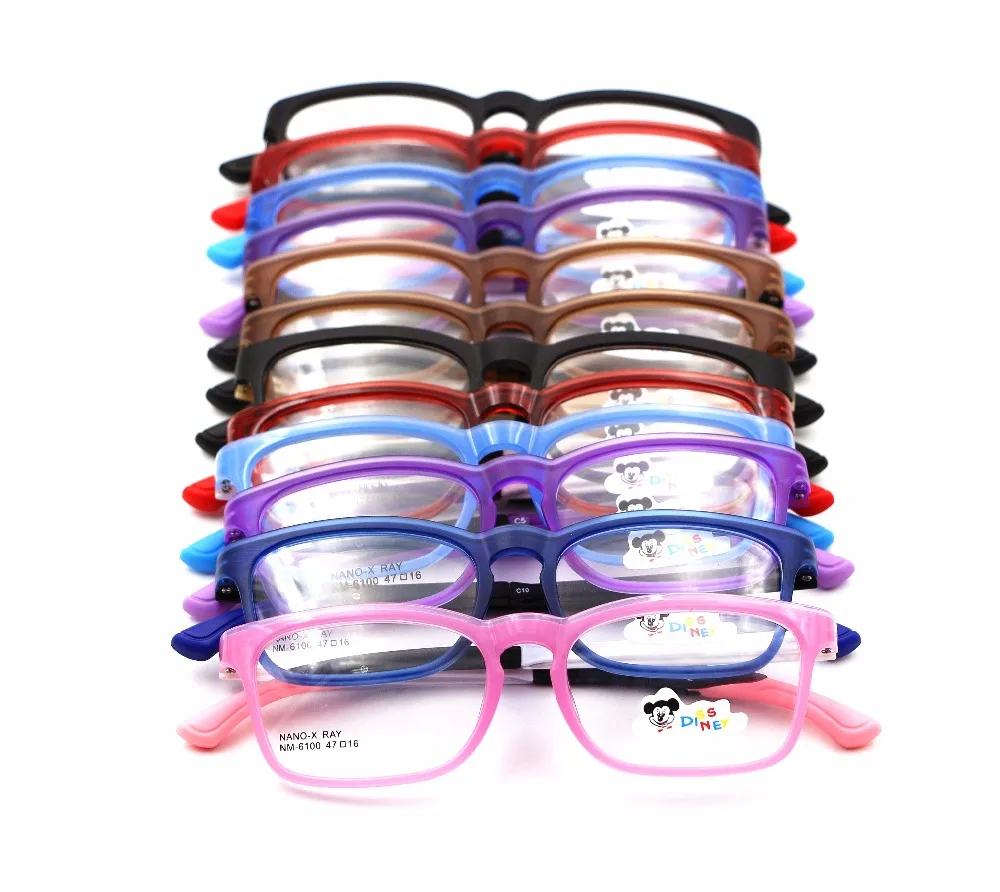 

NM-6100 Latest design Super light NANO eyeglasses Flexible children optical frames kids TR90 eyewear Custom Logo, 6 colors