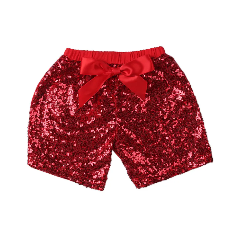 

Wholesale Factory direct price Summer Baby Girls Silver Gold Shiny Sequin Shorts