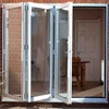 wood grain aluminum folding sliding exterior villa door