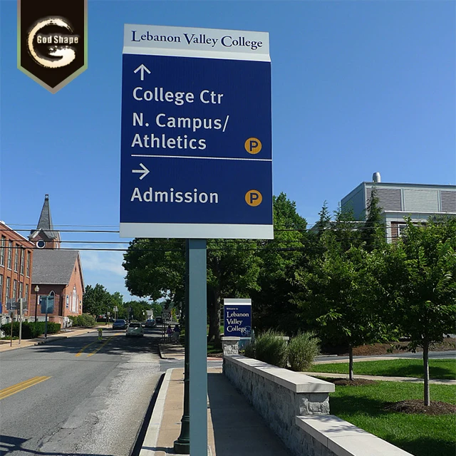 Airport Wayfinding Hanging Illuminated LED Sign for Direction