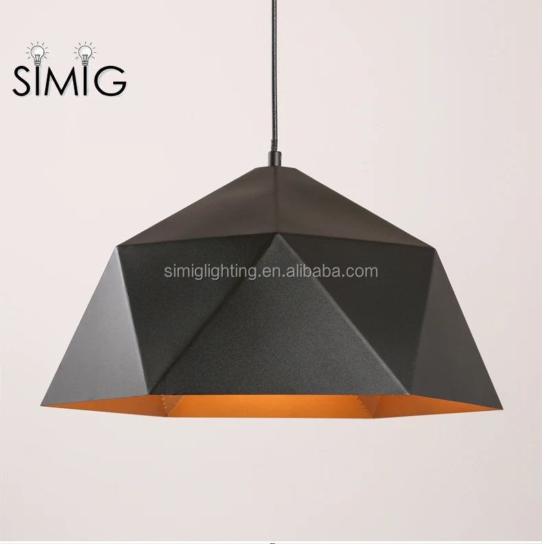 

Simig lighting modern asian styled metal lampshade e27 bulb ceiling pendant lamps for office living room, Black/white