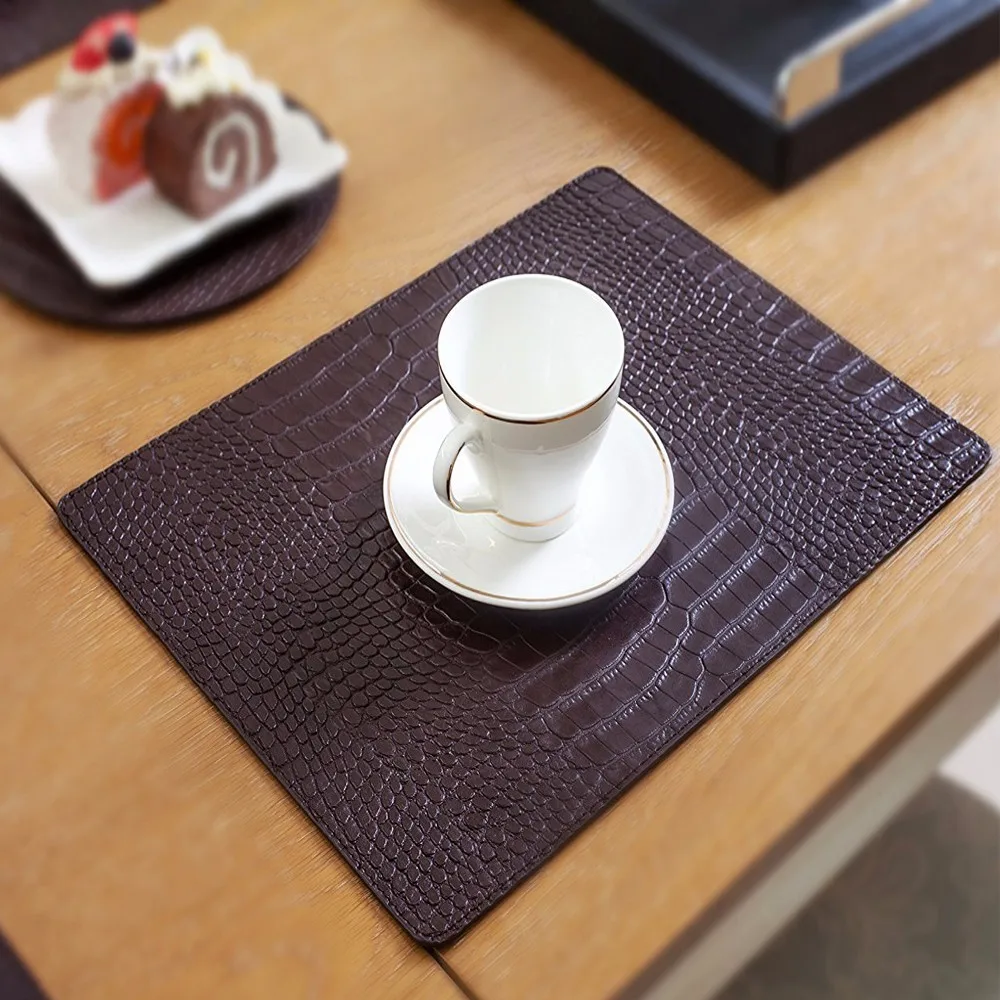 Highend Western Restaurant Leather Foldable Table Mats Placemat Buy