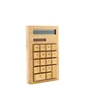 Popular wholesale festival new design solar wooden calculator