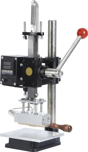 JinXinYang leather heat press manual hot foil stamping embossing machine logo printing gold