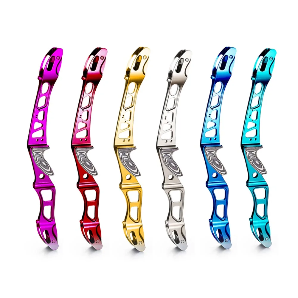 

High Quality Shooting Use Archery recurve Bow Riser Full Aluminum Lightweight riser for bow, Pink, yellow, green, grey, red, blue