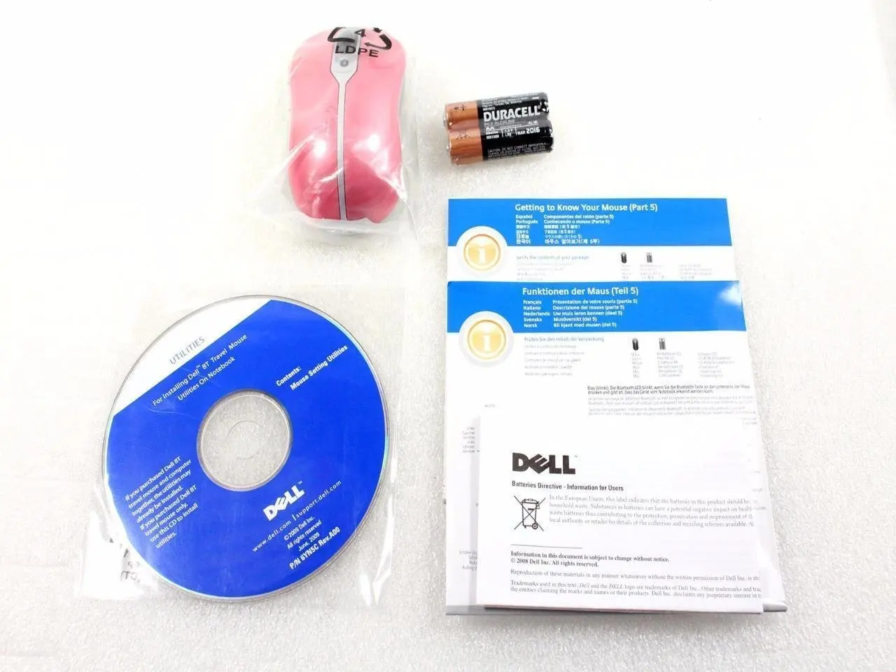 Buy Dell Wireless Optical Mouse 5-Button Bluetooth Travel Mouse Pink