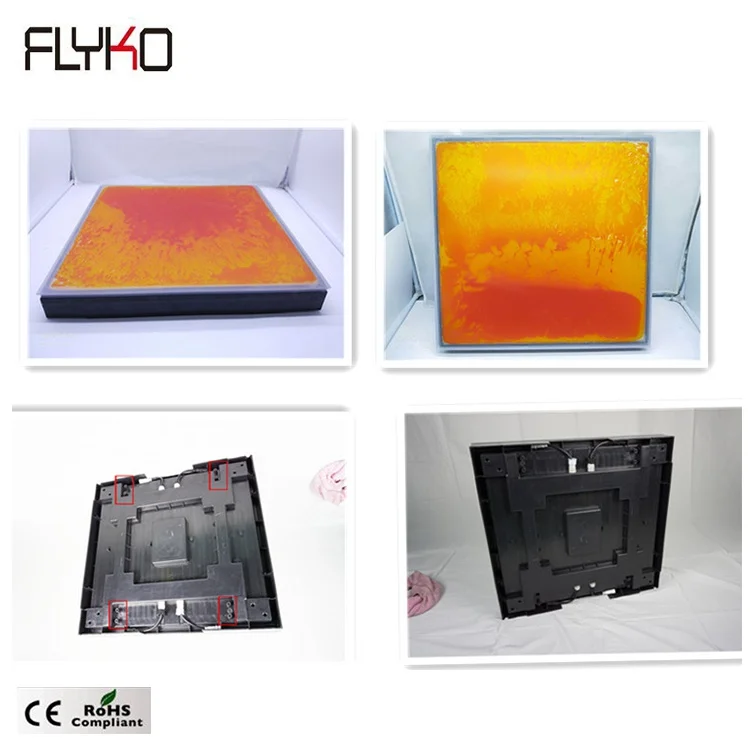 

Led professional disco stage light factory price wedding decoration liquid 3D interactivemirror dance floor