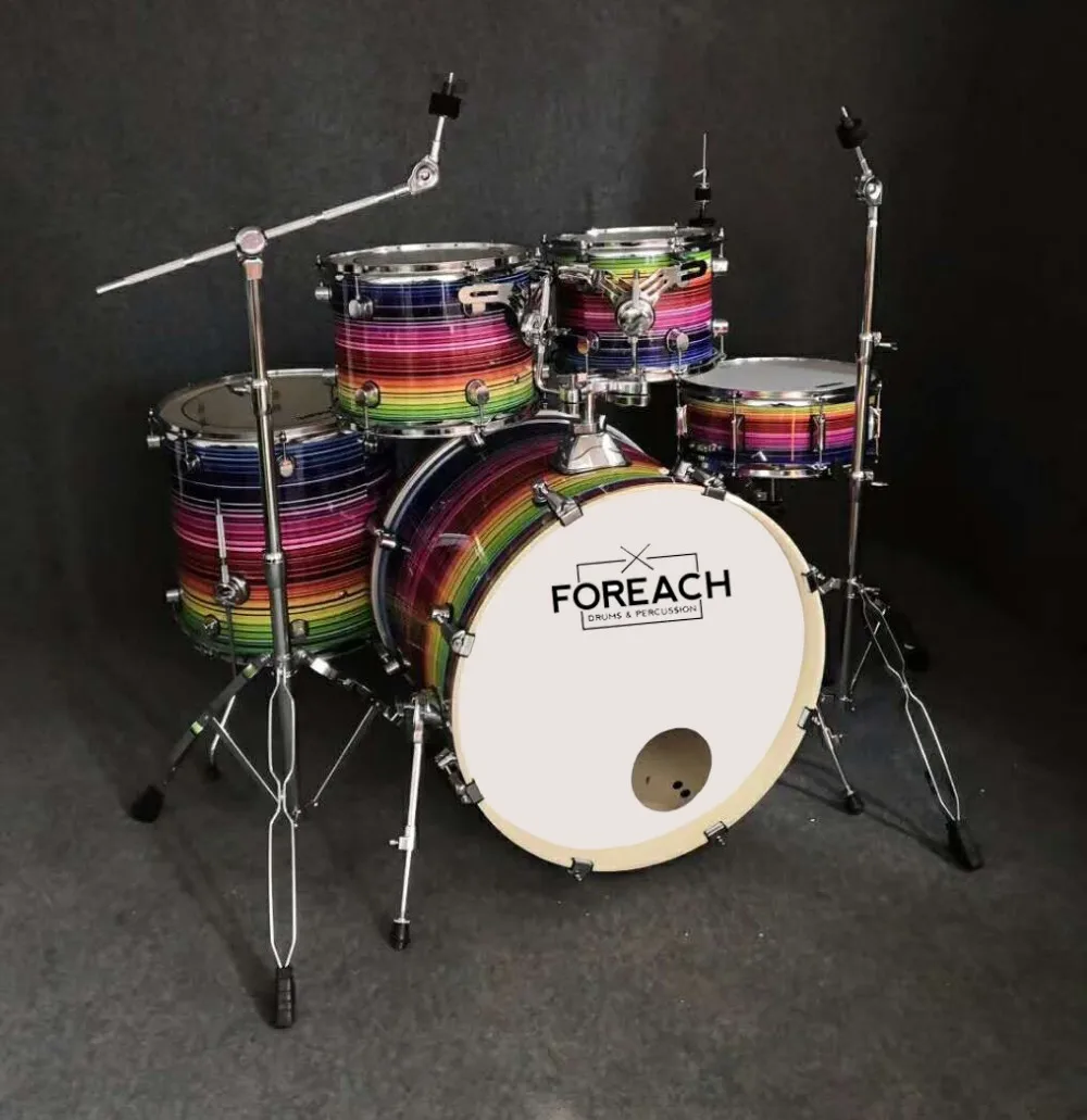 Hot Sale Foreach Wrapped Acoustic Drum Set Drum Kit Buy Drum Set,Drum