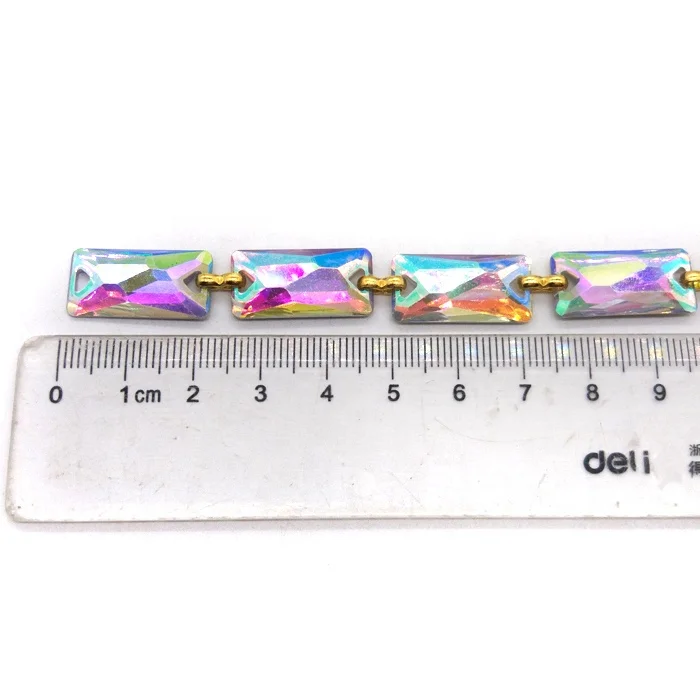 11 22mm handmade AB clear resin stone chain.jpg