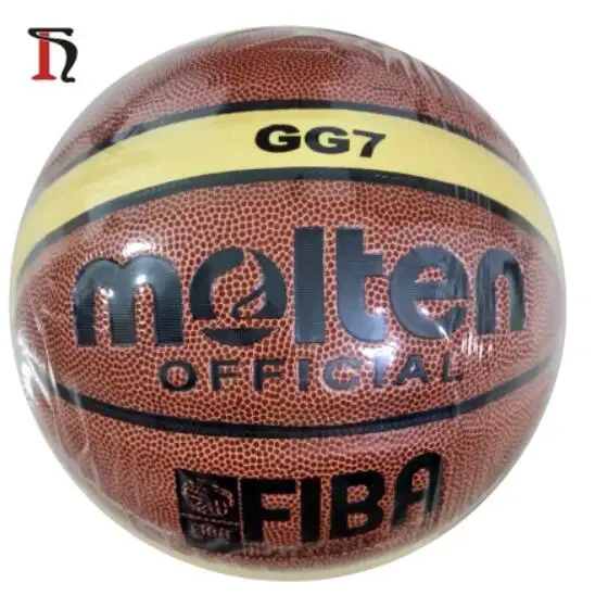 

Professional 12 panels Standard Size  PU Leather Custom logo Molten GG7 Basketball for Match, Can customize color