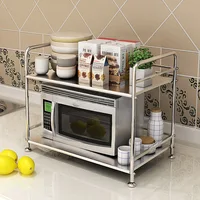 

chinese supplier stainless steel microwave corner shelf