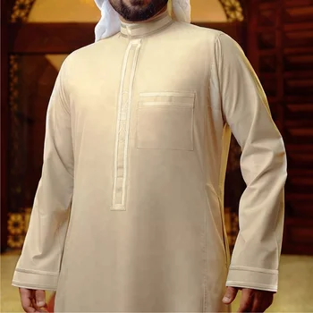 Muslim Men's Thobe Thoub Thaub Thawb - Custom 100% Spun Polyester ...