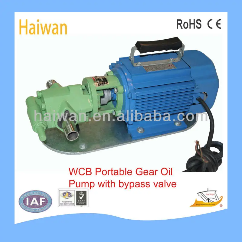 Wcb Series Small Gear Oil Pump Portable Electric Oil Pump Self Priming