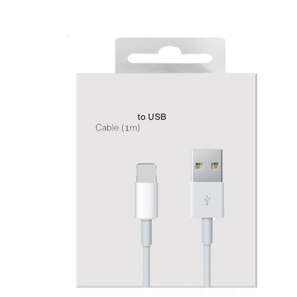 

High quality 1m 3ft data usb transfer Charging cable for iphone 6 6s 7 8 X XS max original cable With New packaging box