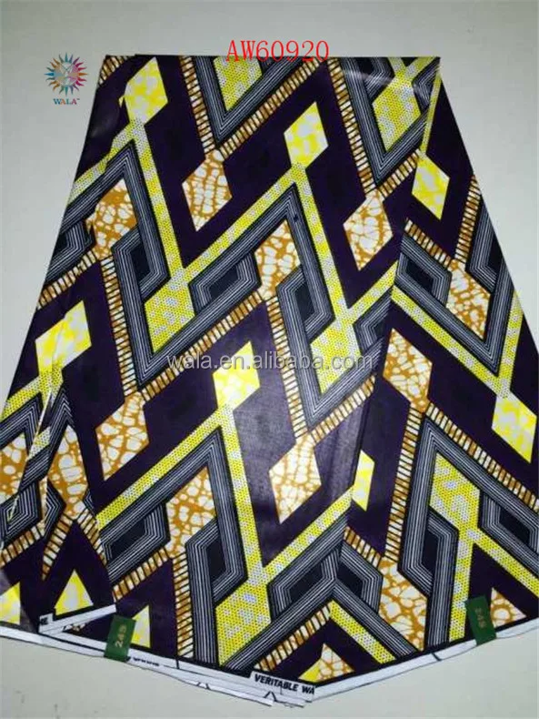 
AW60920-3 beautiful popular design 100% cotton african wax prints fabric 
