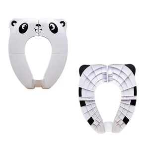 Image of Baby Kid Foldable Potty Seat Child Potty Training Folding Travel Baby Potty Toilet Seat