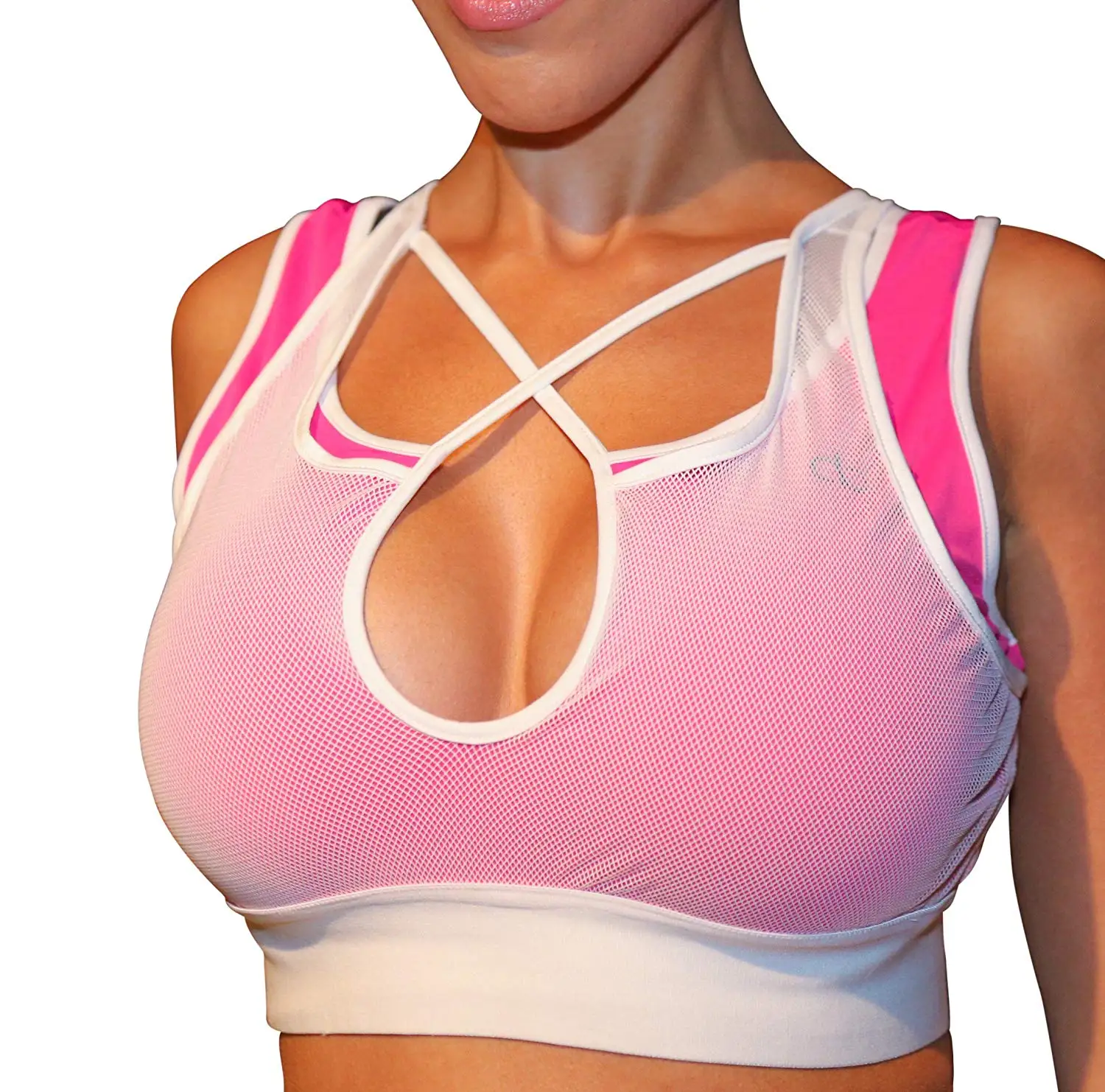 deep plunge sports bra