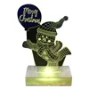 new product ideas 2018 $9.56 Colorful 3D Visual LED Touching Snowman Shape Christmas Decoration Night Light