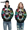 Style 3D Printed Pullover Hoodie All Over Print Skull Hoodie