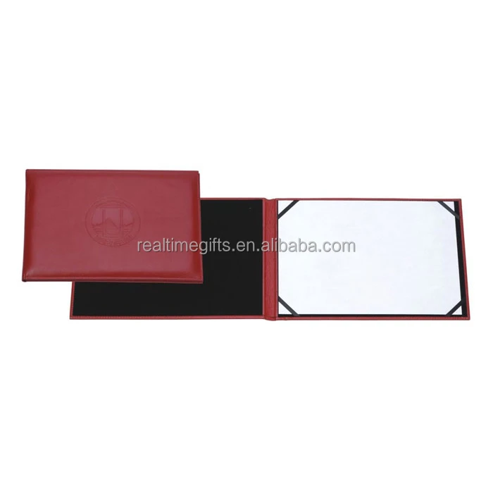 
Durable School Graduation Gold Stamping PU Leather A5 Diploma Holder 