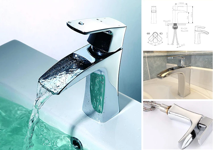 Single Handle UPC Brass Water Basin Faucet for Bathroom Vessel