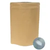 Best Price Colorful Printing Coffee Bean Packaging Kraft Paper Pouch Stand Up With Zip Lock Bag