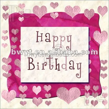 Happy Birthday Greeting Card Set Handmade Birthday Greeting Card