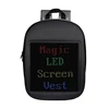 Fashion Screen Dynamic Backpack Propaganda Advertising Custom Text School &business LED Backpack with WiFi Control