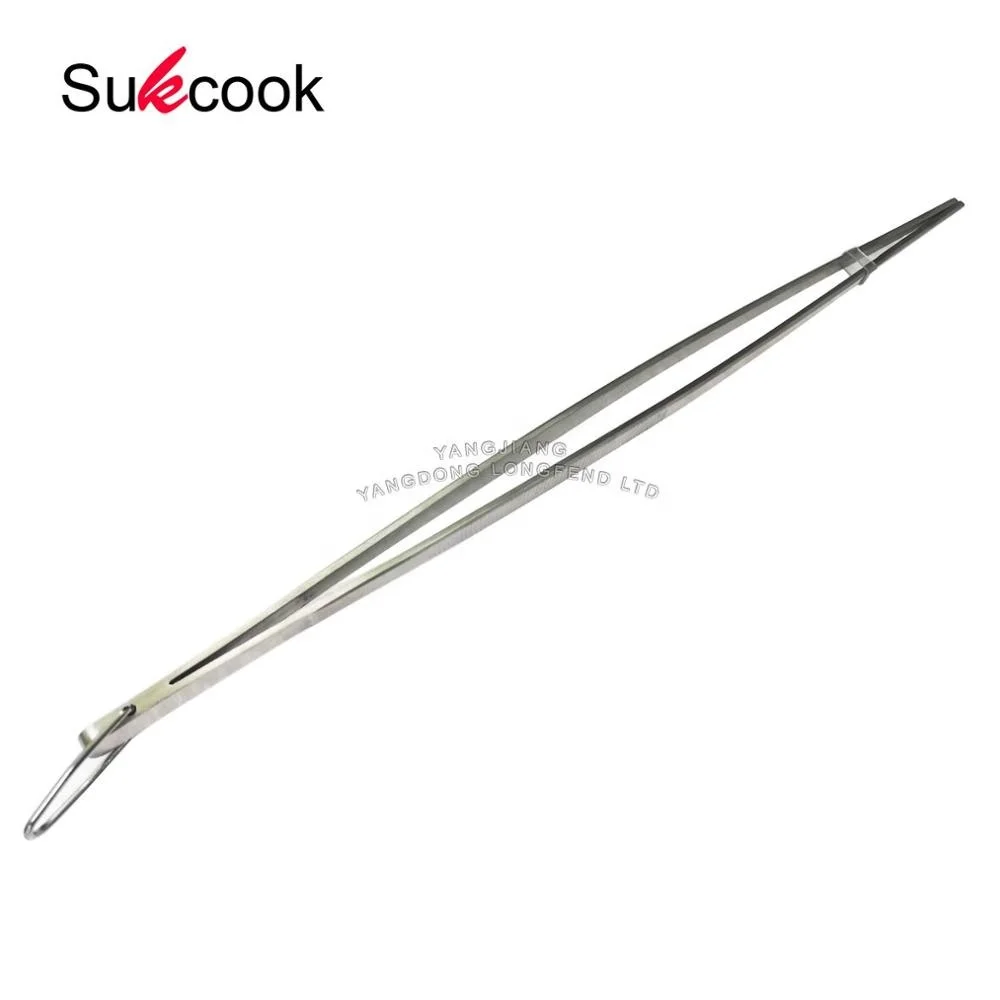 Hot Sales Food Grade Extra Long Bbq Stainless Steel Chef Tweezers Buy