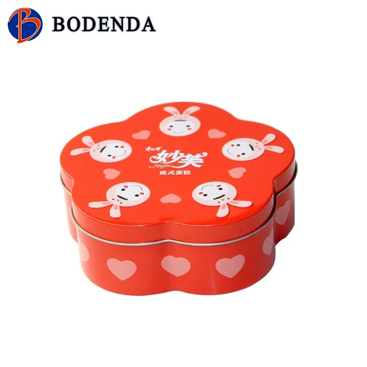 Special shape  cookie /candy packaging container gift tin box