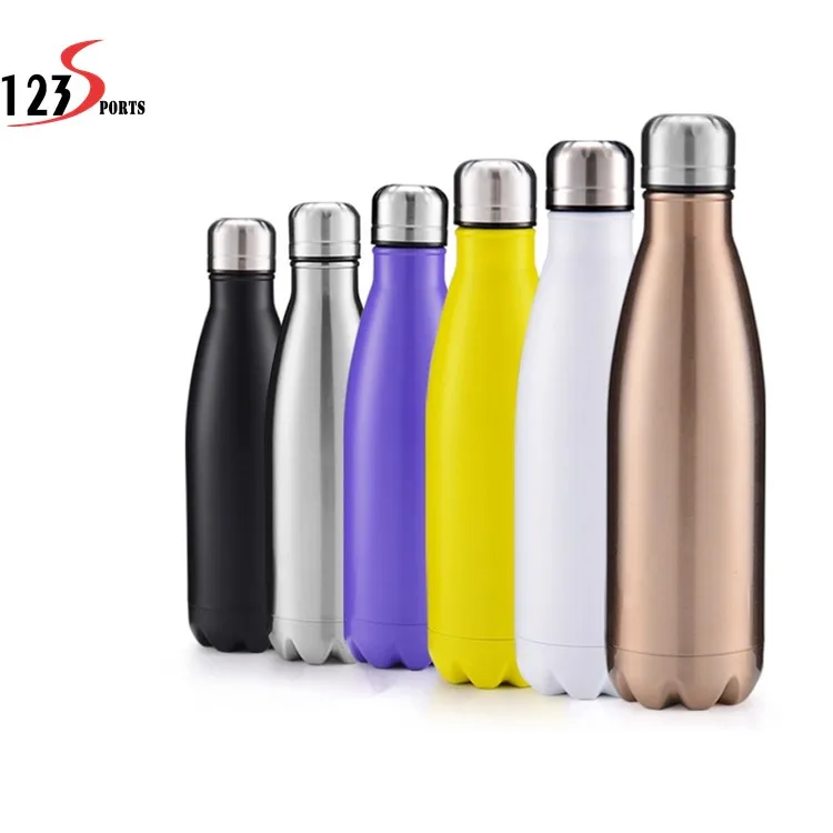 

Wholesale BPA free Sports Water Bottle Double- wall Stainless Steel 500ml/750ml ss Water Bottle, All colors
