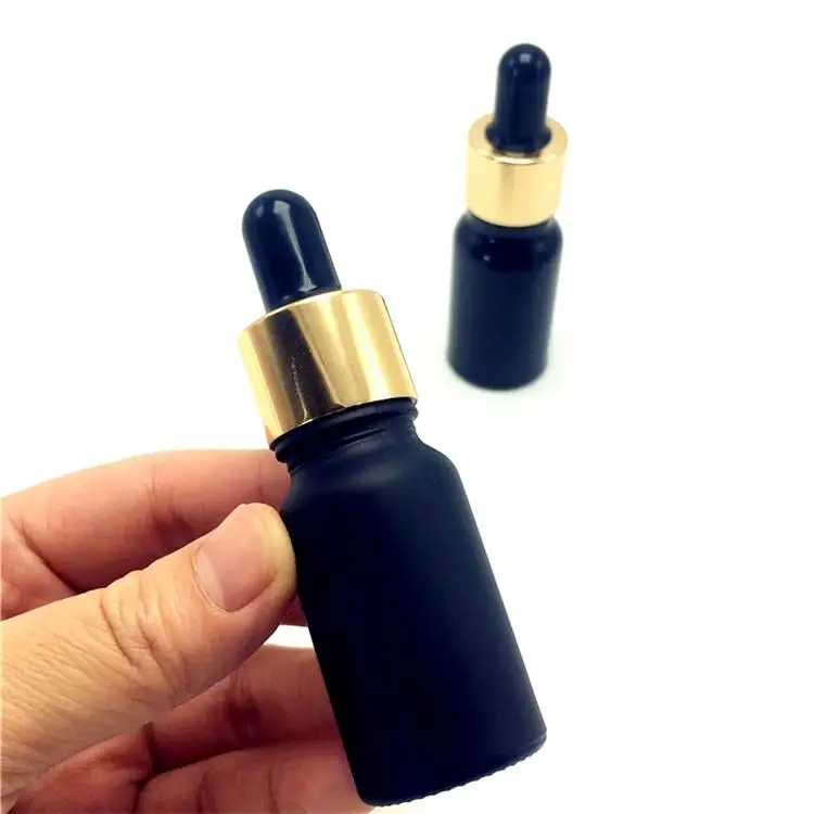 50ml Perfume Essential Oil Spray Matte Black Glass Bottle