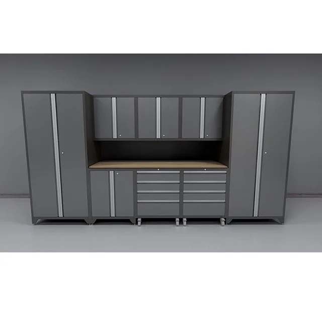 Welded Steel Worktop Cabinet Set Garage Cabinet Buy Wall Mounted