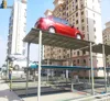 Space saving underground garage stacking use mechanical hydraulic car parking system