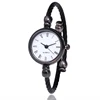 China cheaper Tone Gold Silver Black Cable Band Ladies Bangle Cuff Watch