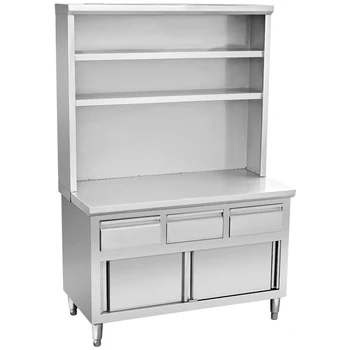 Commercial Stainless Steel Kitchen Bench Cabinet With Sliding
