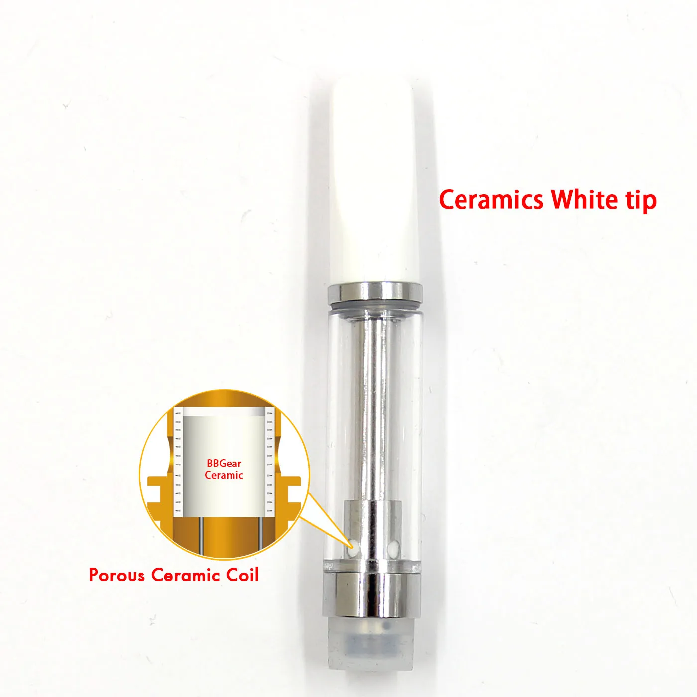 wholesale 2018 cbd oil glass syringe 1ml cbd oil tank bbtank bcc-3 bbgear ceramic cbd cartridge