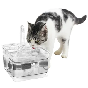 NPET Cat Dog Water Fountain Automatic Filtered Water for Pet Healthy Hygienic Drinking Fountain 2.6L Water Capacity Super Quiet