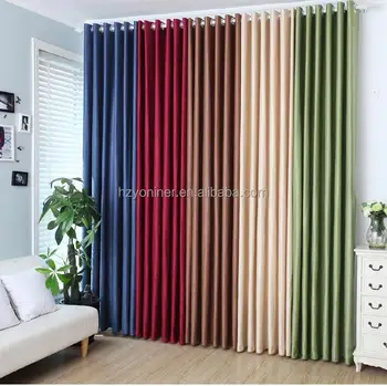 100 Polyester Thick Blackout Fabric For Curtains High Density