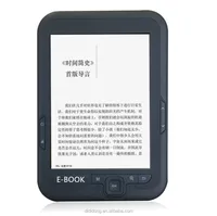 

ebook reader 6inch with 4GB build in 1024*768 300dpi HD e-ink screen dpf ppt mp3 2500mAh 7500 pages with protect shell 6'' 6