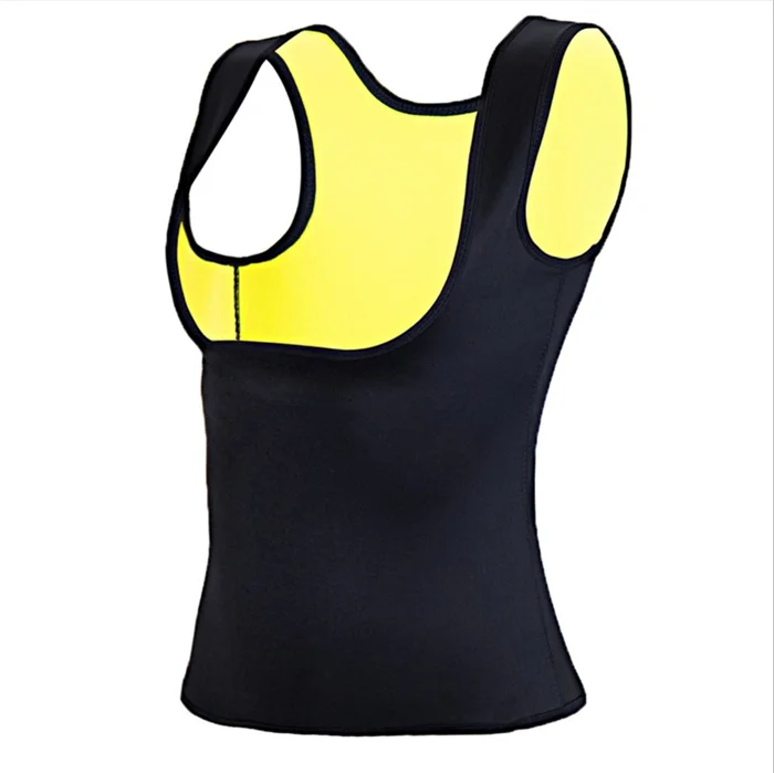

2017 high quality Women Neoprene gym hot body waist slim vest, Black & yellow