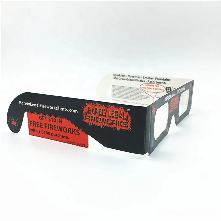 
3D Cardboard Fireworks Diffraction Glasses 