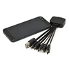 Quick Speed Micro USB LED Charging Cable For 8pin Android Type-C Multi 5 in 1 Fast Charging Cable Can Be Customized LOGO