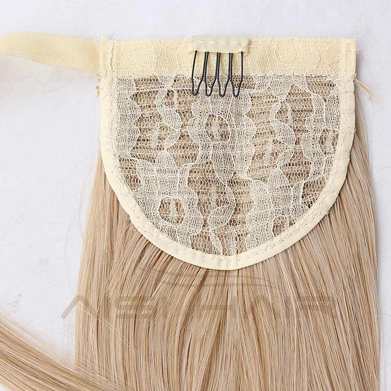 Heat Resistant Wrap Around Hair Ponytail Synthetic Long Straight Style