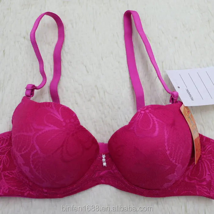 

young girls rose red underwear lace bra sexy underwear