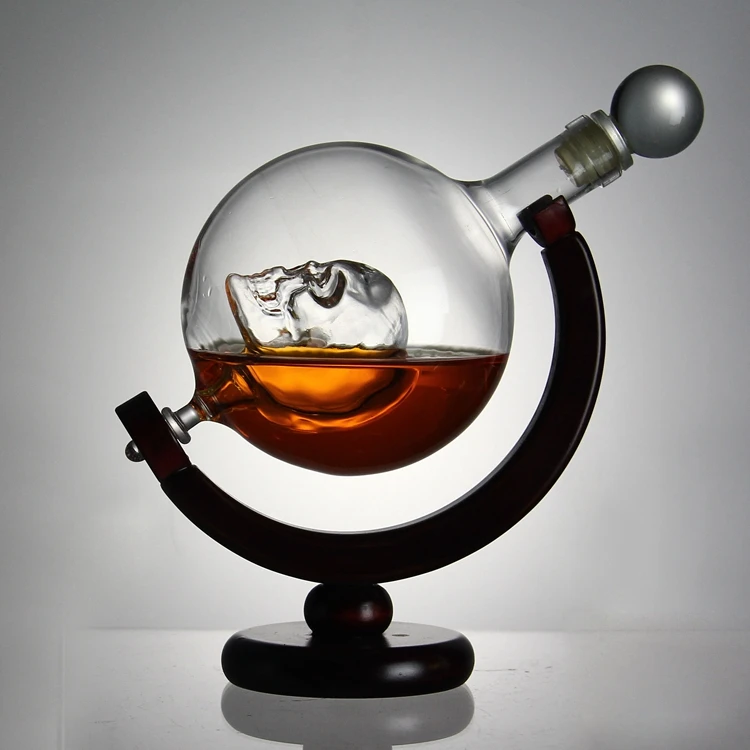 skull decanter
