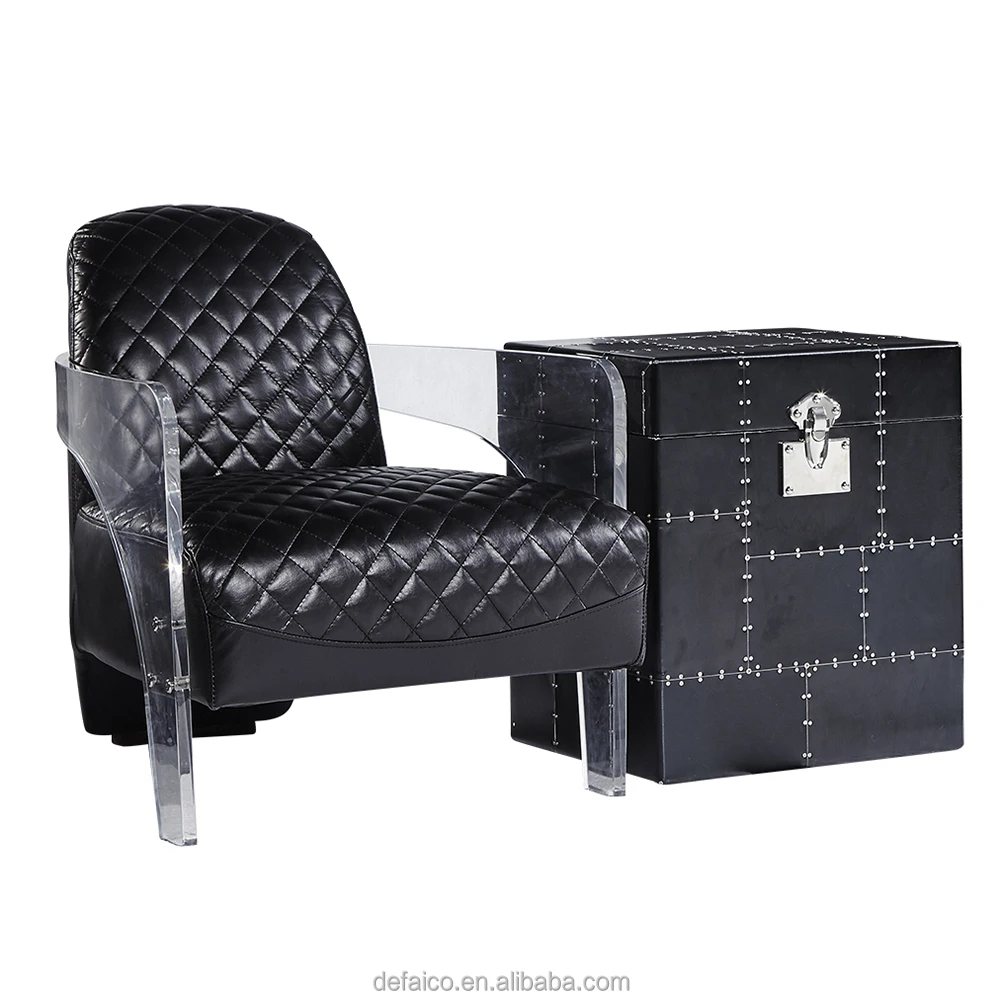 Alibaba China Supplier Genuine Leather Hotel Sofa Set,Large Black