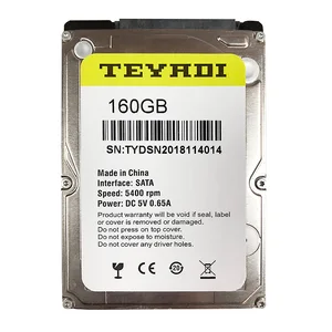 TEYADI Wholesale 160GB Internal Hard Drive Disk 2.5 Pull HDD used 1600BEVT for Laptop