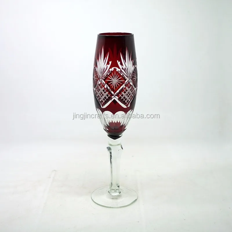 colored glass champagne flutes