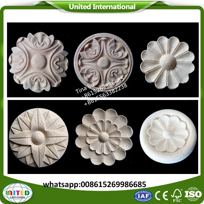 CNC wood parts carving rosettes